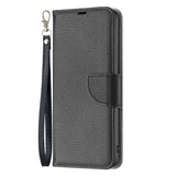 EIDERWOOD Xiaomi Redmi Note 13 (5G) Litchi Læder Flip Cover m. Pung & Strop - Sort