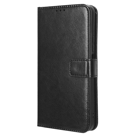 EIDERWOOD OnePlus 12R Blankt Læder Flip Cover m. Pung & Strop - Sort