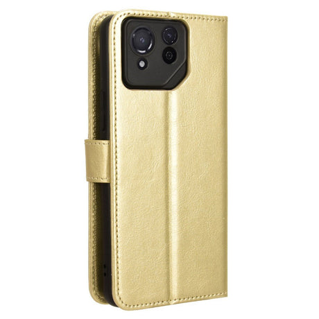 EIDERWOOD Asus ROG Phone 8 / 8 Pro Læder Flip Cover m. Pung & Strop - Guld