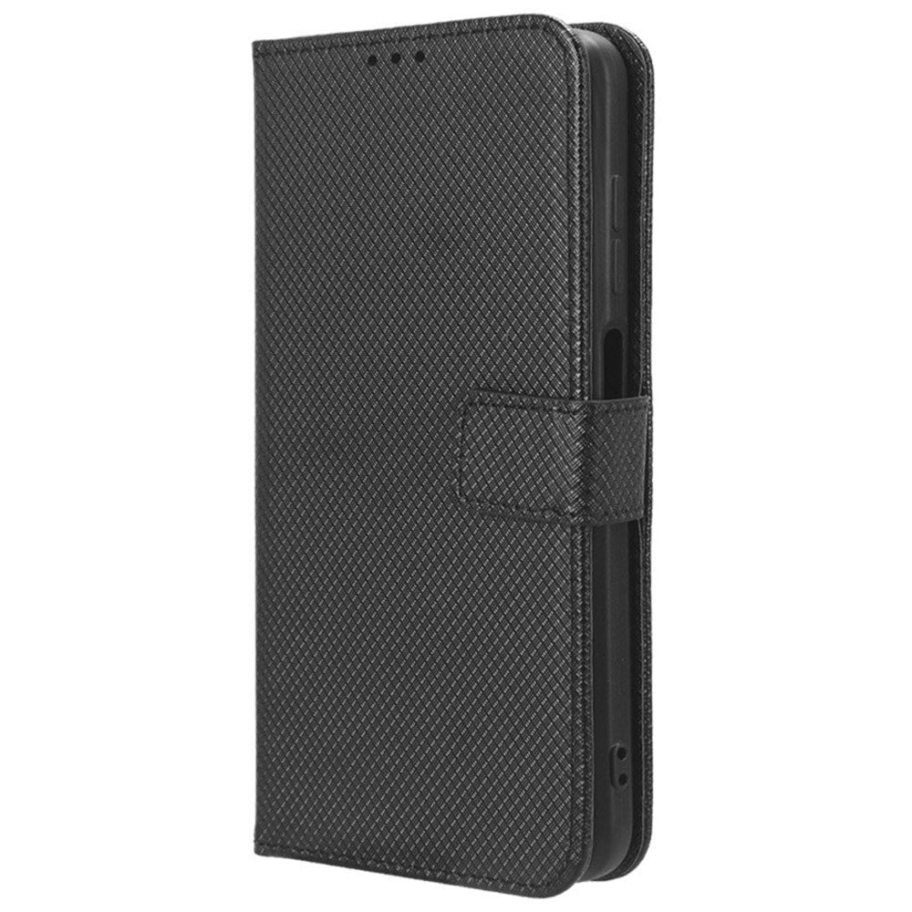 EIDERWOOD Motorola Moto G04 / G24 / G24 Power Læder Flip Cover m. Strop & Tekstur - Sort