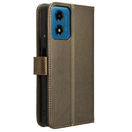 EIDERWOOD Motorola Moto G04 / G24 / G24 Power Læder Flip Cover m. Strop & Tekstur - Brun