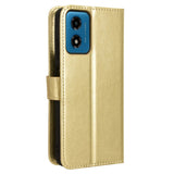 EIDERWOOD Motorola Moto G04 / G24 / G24 Power Blankt Læder Flip Cover m. Pung & Strop - Guld