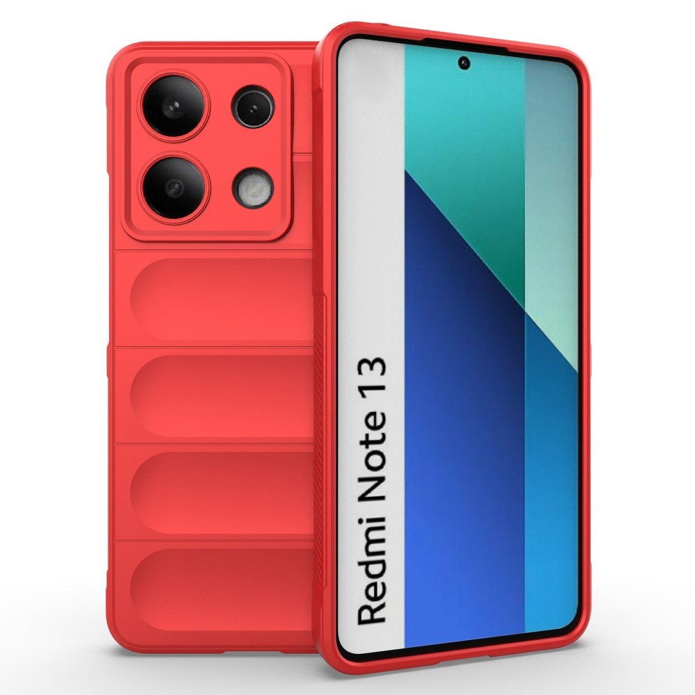 EIDERWOOD Xiaomi Redmi Note 13 (4G) Fleksibelt Plastik Bagside Cover - Rød