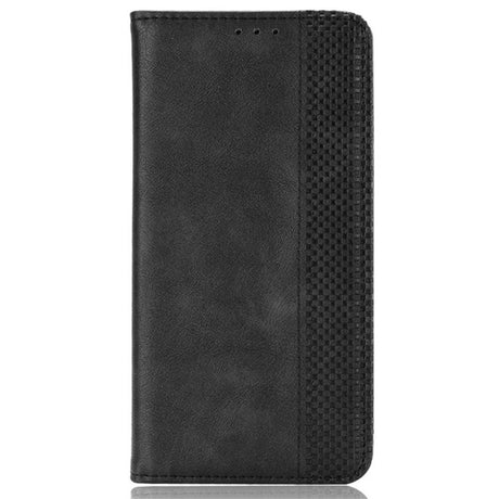 Honor Magic6 Pro (5G) - EIDERWOOD Magnetisk Kunstlæder Flip Cover - Sort