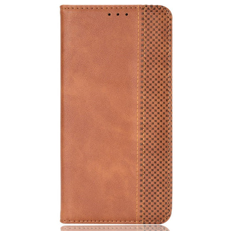 Honor Magic6 Pro (5G) - EIDERWOOD Magnetisk Kunstlæder Flip Cover - Brun