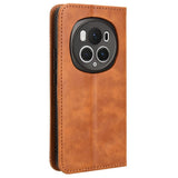 Honor Magic6 Pro (5G) - EIDERWOOD Magnetisk Kunstlæder Flip Cover - Brun