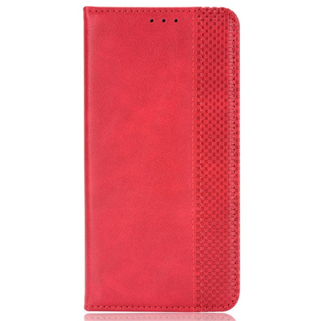 Honor Magic6 Pro (5G) - EIDERWOOD Magnetisk Kunstlæder Flip Cover - Rød