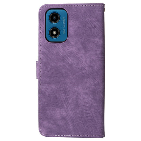 EIDERWOOD Motorola Moto G04 / G24 / G24 Power Læder Flip Cover m. Pung og Strop - Lilla