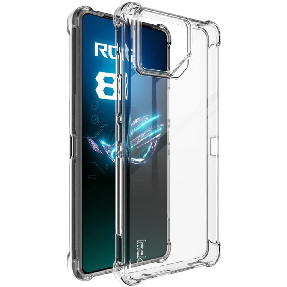Asus ROG Phone 8 / 8 Pro IMAK Shock Resistant Plastik Bagside Cover - Gennemsigtig