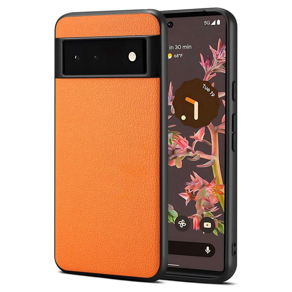 EIDERWOOD Google Pixel 6a Vegansk Læderbelagt Bagside Cover - Orange