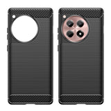 OnePlus 12R Brushed Carbon Bagside Cover - Sort