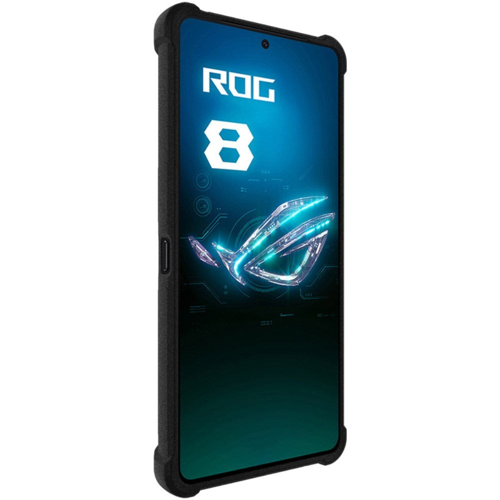 Asus ROG Phone 8 / 8 Pro IMAK Mat Fleksibel Plastik Bagside Cover - Sort