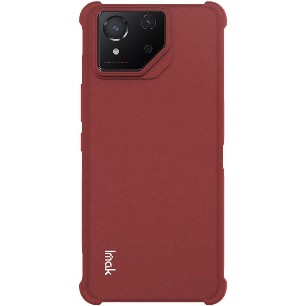 Asus ROG Phone 8 / 8 Pro IMAK Mat Fleksibel Plastik Bagside Cover - Rød