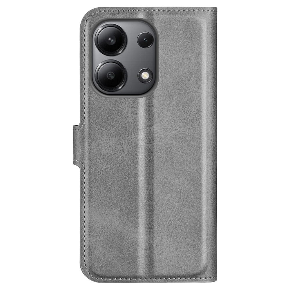 EIDERWOOD Xiaomi Redmi Note 13 (4G) Læder Flip Cover m. Kortholder & Magnetisk Luk - Grå