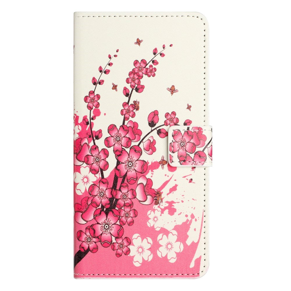 EIDERWOOD Xiaomi Redmi Note 13 (4G) Kunstlæder Flip Cover m. Pung & Ståfunktion - Blommeblomst