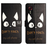 EIDERWOOD Samsung Galaxy Xcover 7 Flip Cover - Kortholder & Ståfunktion - "Don't Touch My Cellphone" Kat
