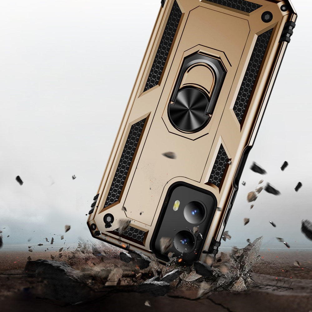 EIDERWOOD Motorola Moto G Play (2024) Håndværker Case m. Magnetisk Kickstand - Guld