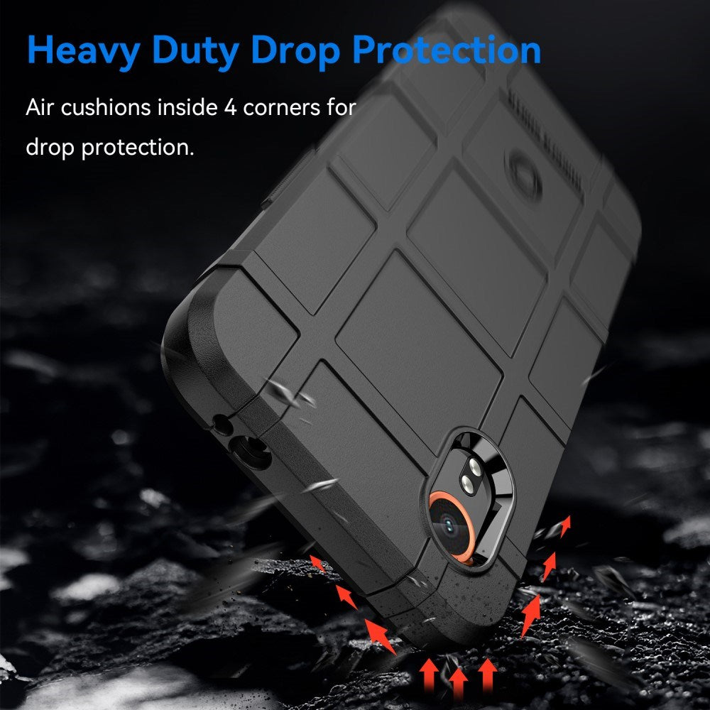 EIDERWOOD Samsung Galaxy Xcover 7 Rugged Shield Series Håndværker Bagside Cover - Sort