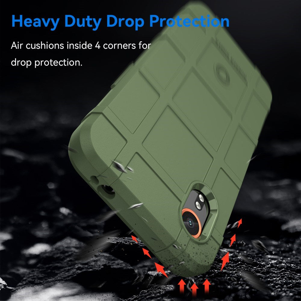 EIDERWOOD Samsung Galaxy Xcover 7 Rugged Shield Series Håndværker Bagside Cover - Grøn