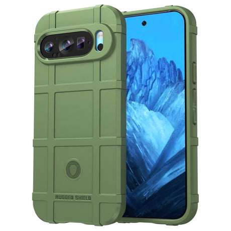 EIDERWOOD Google Pixel 9 / 9 Pro Rugged Shield Series Håndværker Bagside Cover - Grøn