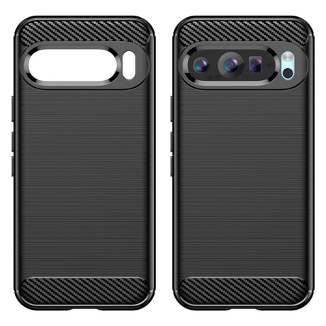 EIDERWOOD Google Pixel 9 / 9 Pro Brushed Carbon Bagside Cover - Sort