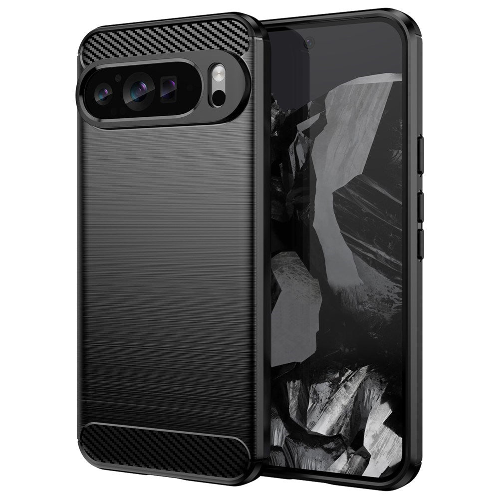 EIDERWOOD Google Pixel 9 Pro XL Brushed Carbon Bagside Cover - Sort