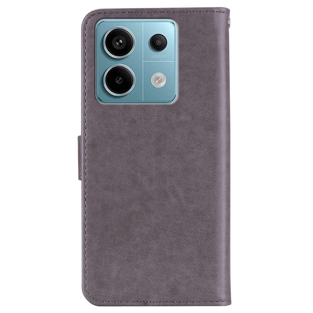 EIDERWOOD Xiaomi Redmi Note 13 Pro 5G / Poco X6 Læder Flip Cover m. Pung - Ugle & Rhinsten - Grå