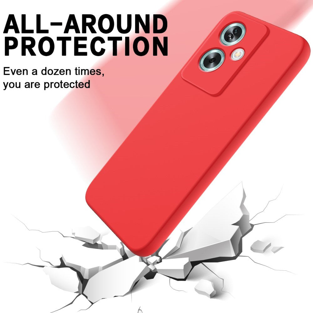 EIDERWOOD OnePlus Nord N30 SE (5G) Liquid Silikone Bagside Cover m. Strop - Rød
