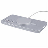 Samsung Galaxy S22+ (Plus) Fleksibelt Plastik Bagsidecover - MagSafe Kompatibel - Sølv
