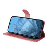 EIDERWOOD Google Pixel 10 / 10 Pro / 9 / 9 Pro Kunstlæder Flip Cover m. Kortholder & Strop - Lyserød