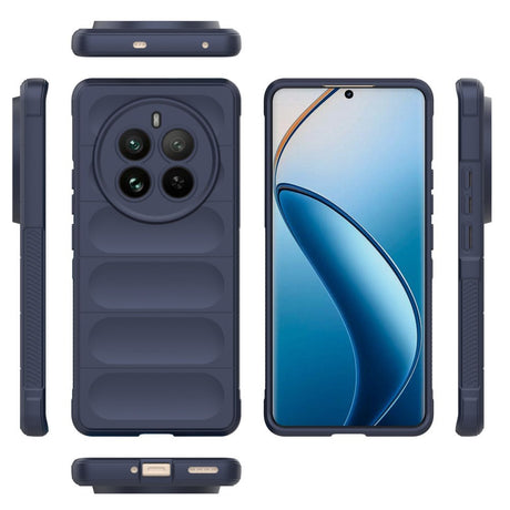 EIDERWOOD Realme 12 Pro (5G) / 12 Pro+ (5G) Fleksibelt Plastik Bagside Cover - Mørkeblå