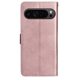 EIDERWOOD Google Pixel 9 Pro XL Læder Flip Cover m. Pung og Strop - Rose Gold