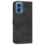 EIDERWOOD Motorola Moto G Play 5G (2024) Læder Flip Cover m. Pung og Strop - Sort