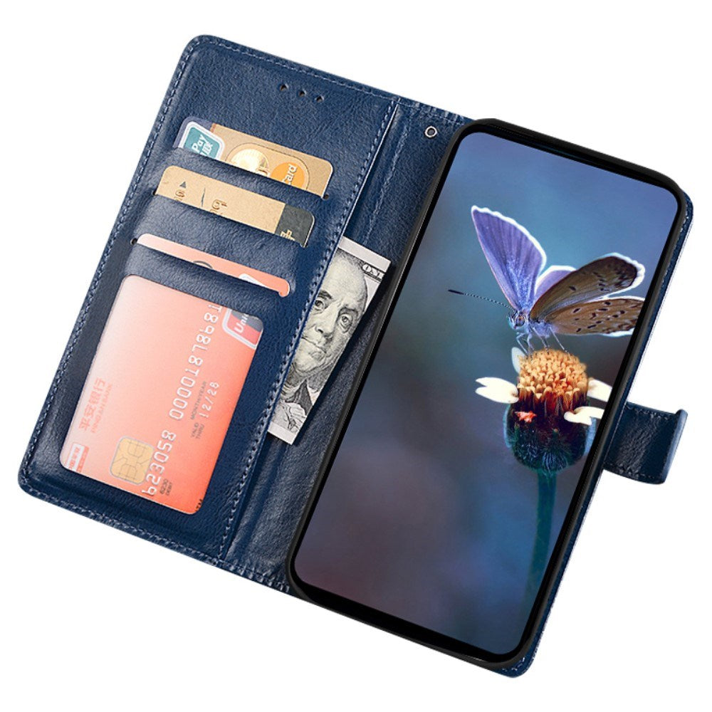 EIDERWOOD Xiaomi 14 Ultra Blankt Læder Flip Cover m. Pung & Ståfunktion - Sort