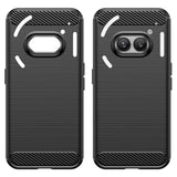 EIDERWOOD Nothing Phone (2a) / (2a) Plus Brushed Carbon Bagside Cover - Sort