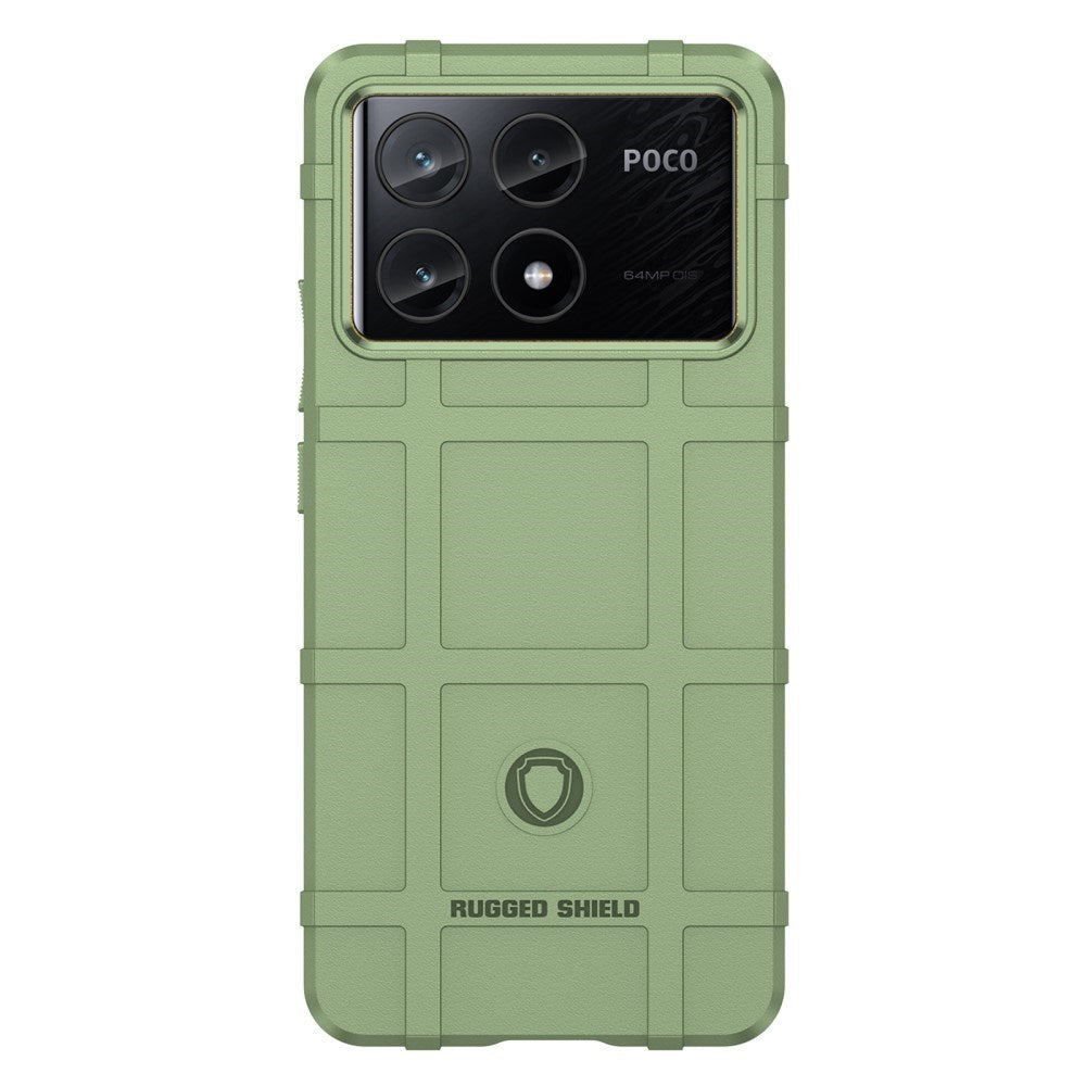 EIDERWOOD Xiaomi Poco X6 Pro Rugged Shield Series Håndværker Bagside Cover - Grøn