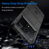 EIDERWOOD Xiaomi Poco X6 Pro Rugged Shield Series Håndværker Bagside Cover - Sort