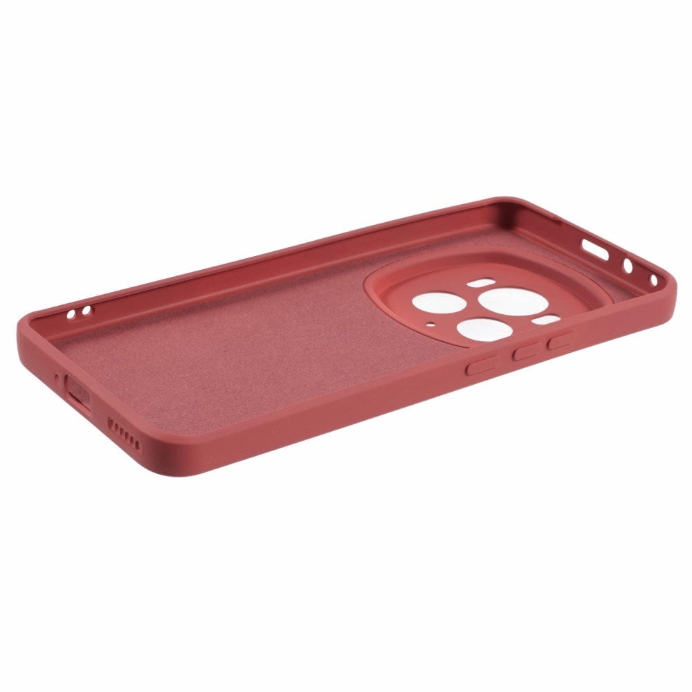 EIDERWOOD Honor Magic6 Pro 5G Plast Case – Beskyttende Cover med Fiberforing og Præcis Kameraudskæring - Mørkerød