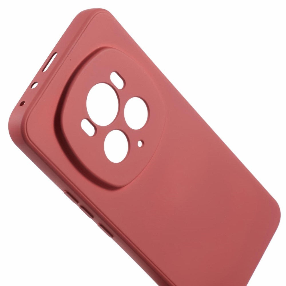 EIDERWOOD Honor Magic6 Pro 5G Plast Case – Beskyttende Cover med Fiberforing og Præcis Kameraudskæring - Mørkerød
