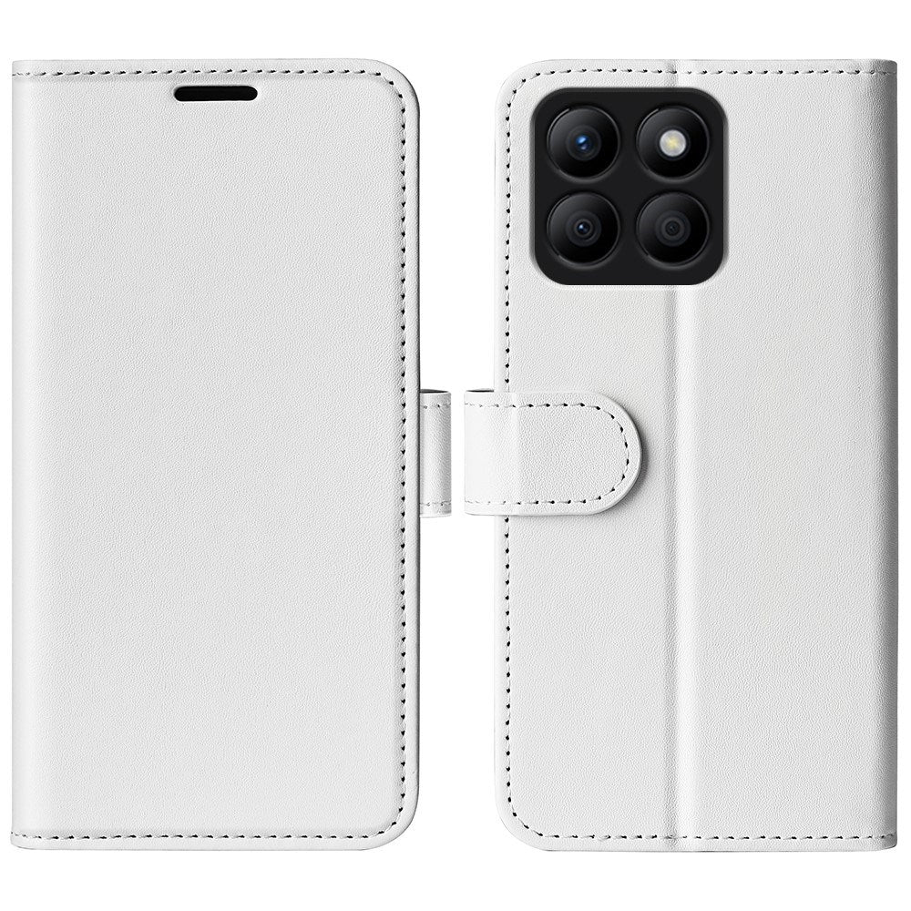 EIDERWOOD Honor X8b Læder Flip Cover m. Pung & Magnetisk Luk - Hvid