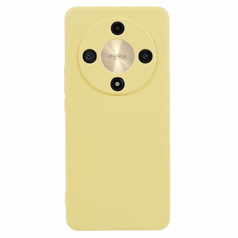 EIDERWOOD Honor Magic6 Lite 5G Plast Case – Beskyttende Cover med Fiberforing og Præcis Kameraudskæring - Gul