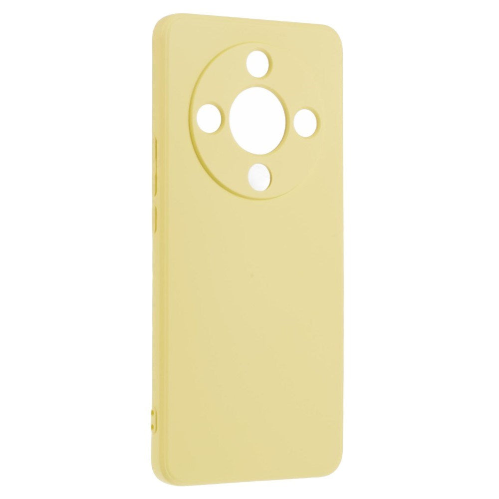 EIDERWOOD Honor Magic6 Lite 5G Plast Case – Beskyttende Cover med Fiberforing og Præcis Kameraudskæring - Gul