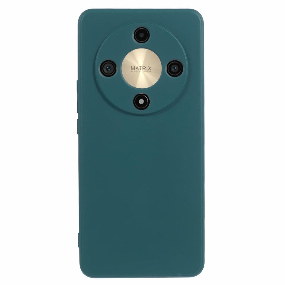 EIDERWOOD Honor Magic6 Lite 5G Plast Case – Beskyttende Cover med Fiberforing og Præcis Kameraudskæring - Mørkegrøn