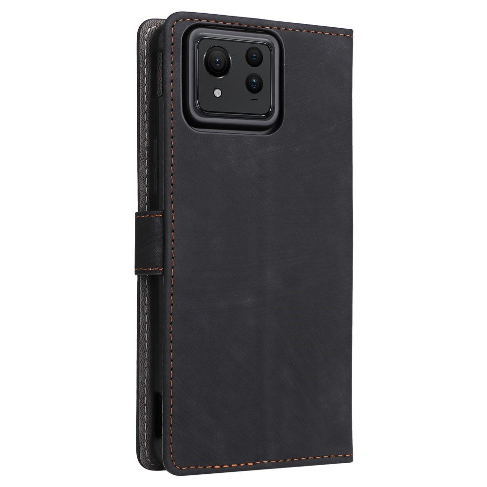 EIDERWOOD Asus Zenfone 11 Ultra Læder Flip Cover m. Pung og Strop - Sort