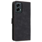 EIDERWOOD Motorola Moto G 5G (2024) Læder Flip Cover m. Pung & Strop - Sort