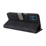 EIDERWOOD Motorola Moto G Play (2024) Læder Flip Cover m. Pung & Strop - Sort