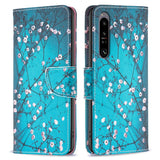 EIDERWOOD Sony Xperia 1 VI Læder Flip Cover m. Pung & Ståfunktion - Blomstertræ