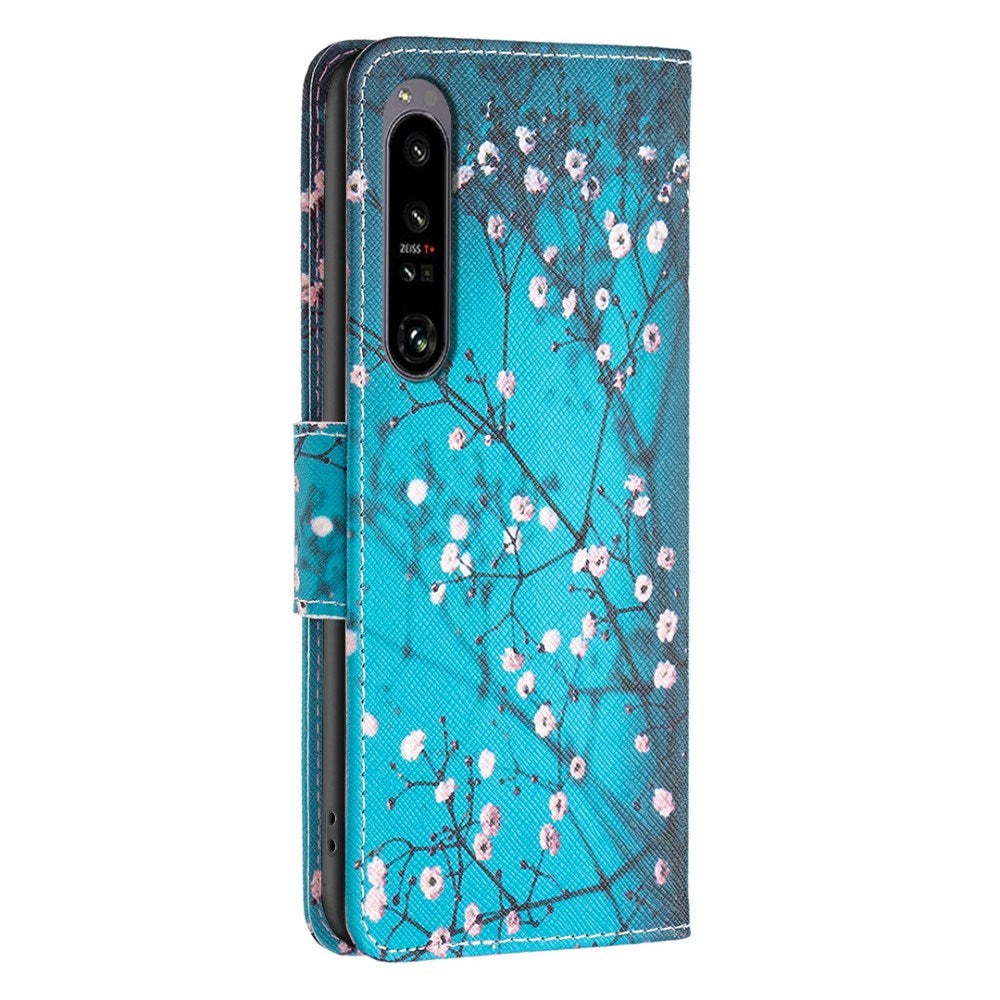 EIDERWOOD Sony Xperia 1 VI Læder Flip Cover m. Pung & Ståfunktion - Blomstertræ