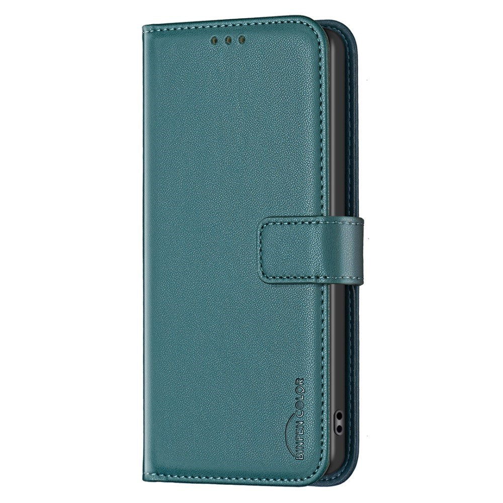 EIDERWOOD Sony Xperia 1 VI Kunst Læder Flip Cover m. Ståfunktion & Kortholder - Grøn