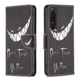 EIDERWOOD Sony Xperia 10 VI Læder Flip Cover m. Pung & Ståfunktion - "Dont Touch My Phone"